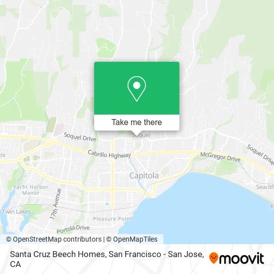 Mapa de Santa Cruz Beech Homes