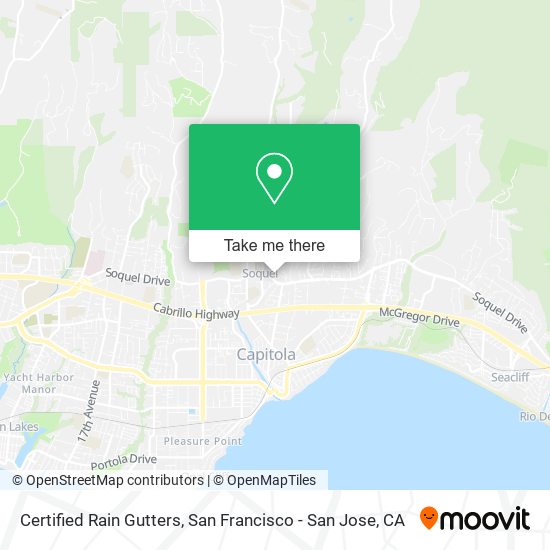 Certified Rain Gutters map