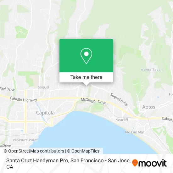 Santa Cruz Handyman Pro map