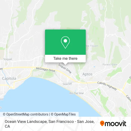 Ocean View Landscape map