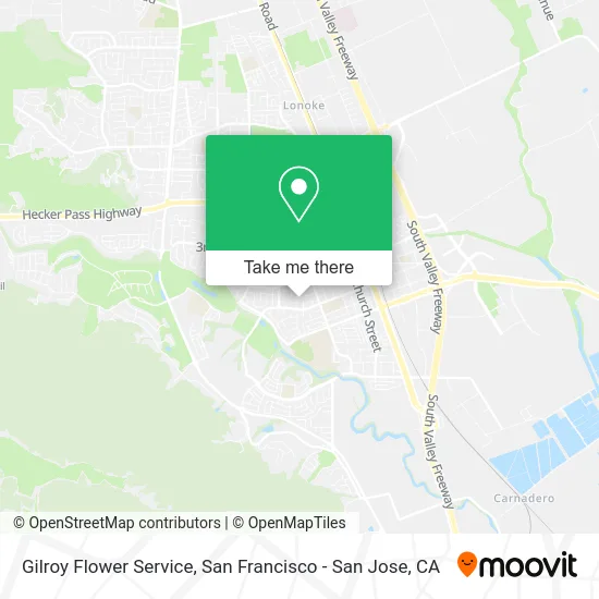 Gilroy Flower Service map