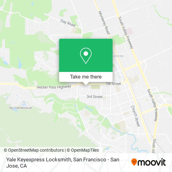 Yale Keyexpress Locksmith map