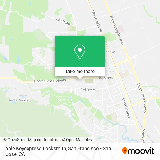 Yale Keyexpress Locksmith map