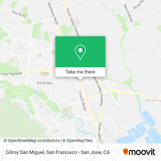 Gilroy San Miguel map