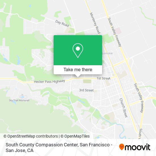 Mapa de South County Compassion Center