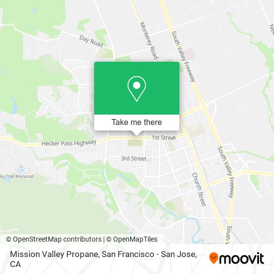 Mission Valley Propane map