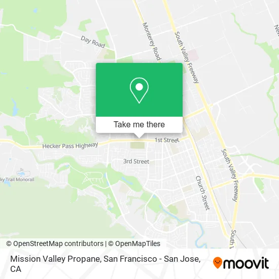 Mapa de Mission Valley Propane