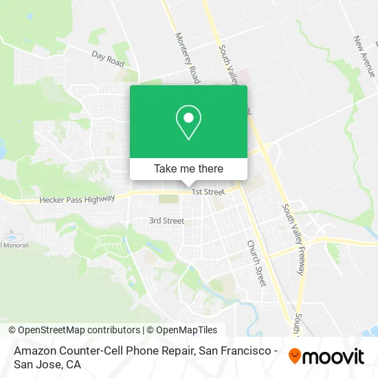 Mapa de Amazon Counter-Cell Phone Repair