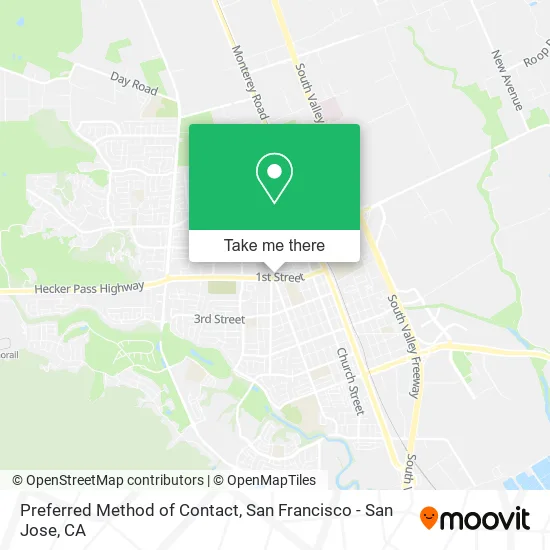 Mapa de Preferred Method of Contact