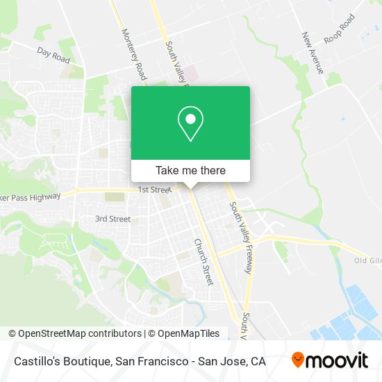 Castillo's Boutique map