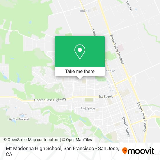 Mapa de Mt Madonna High School