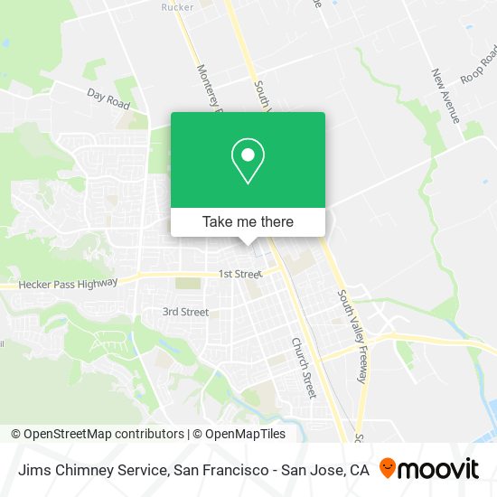 Mapa de Jims Chimney Service
