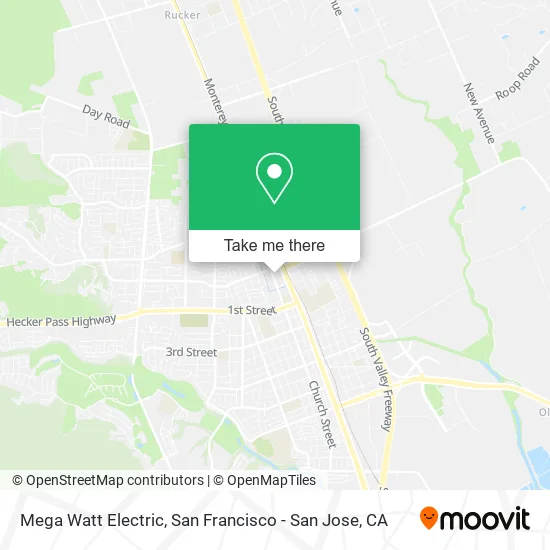 Mapa de Mega Watt Electric
