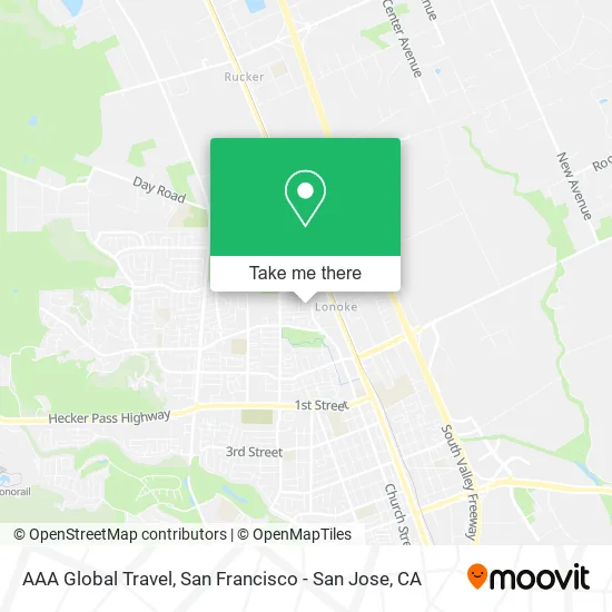 Mapa de AAA Global Travel