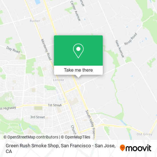 Mapa de Green Rush Smoke Shop