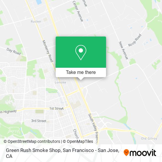 Green Rush Smoke Shop map