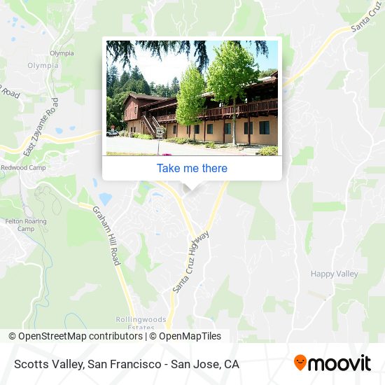 Mapa de Scotts Valley