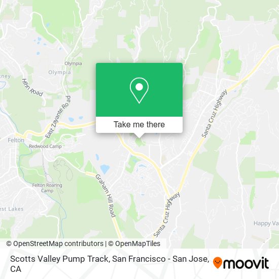 Mapa de Scotts Valley Pump Track