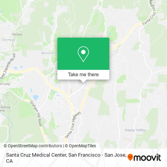 Mapa de Santa Cruz Medical Center