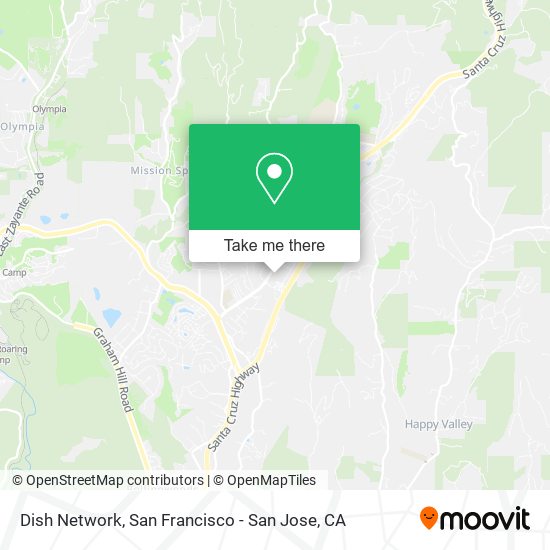 Mapa de Dish Network