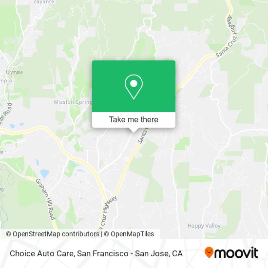 Choice Auto Care map
