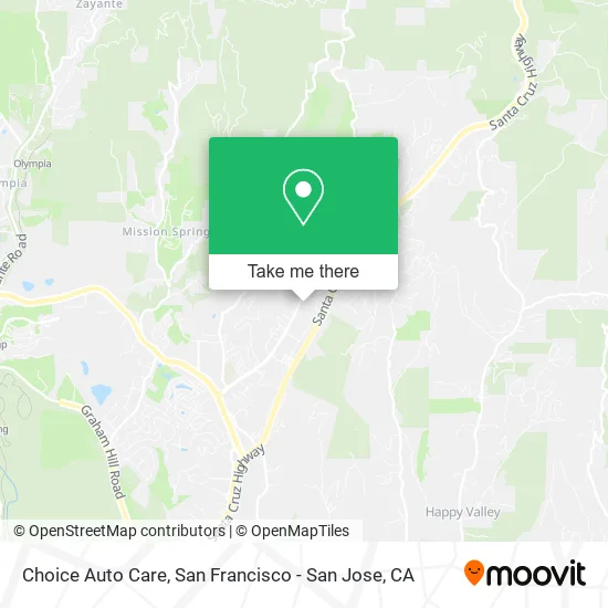 Mapa de Choice Auto Care