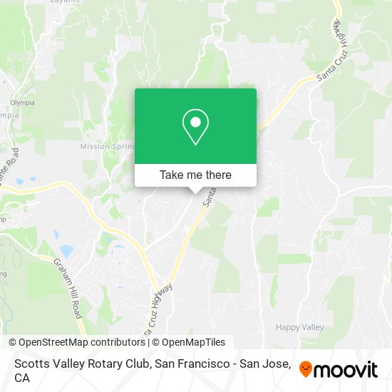 Mapa de Scotts Valley Rotary Club