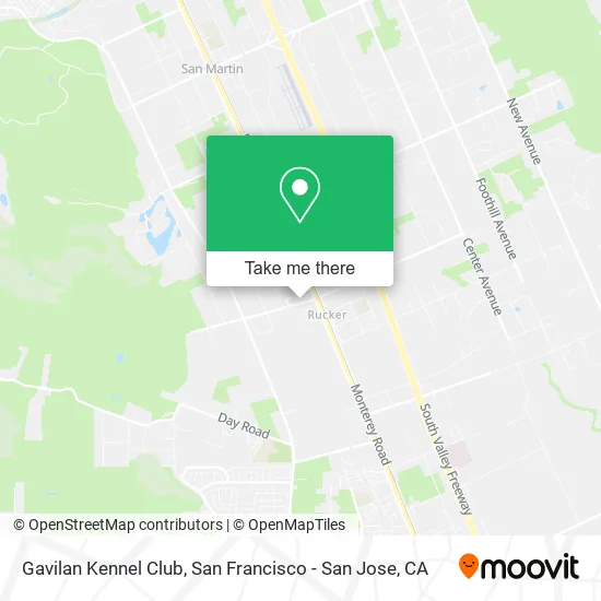 Mapa de Gavilan Kennel Club