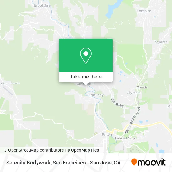 Serenity Bodywork map