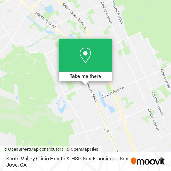 Santa Valley Clinic Health & HSP map