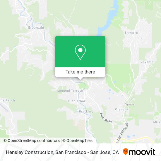 Hensley Construction map