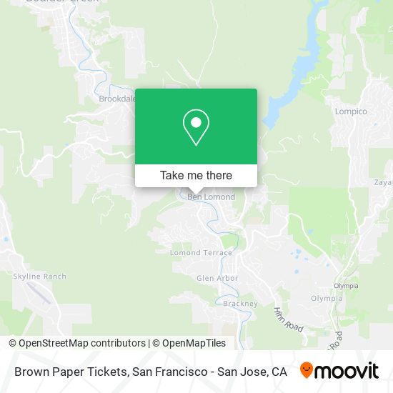 Brown Paper Tickets map