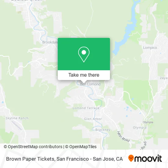 Brown Paper Tickets map