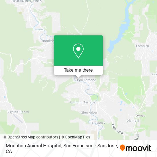 Mountain Animal Hospital map