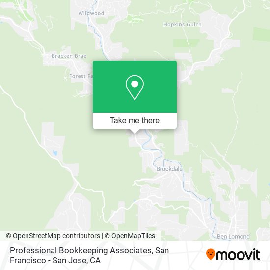 Professional Bookkeeping Associates map