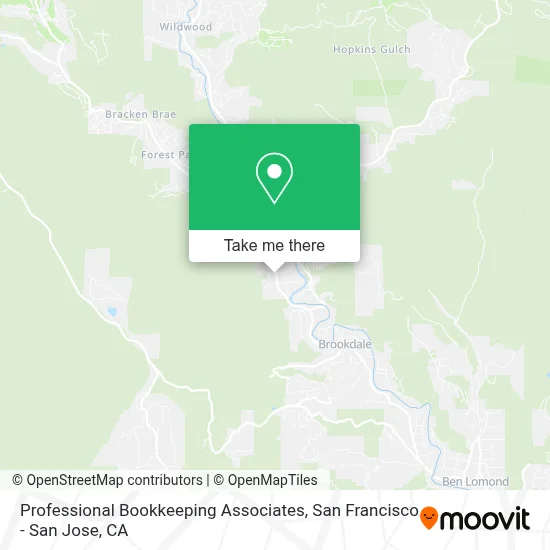 Professional Bookkeeping Associates map