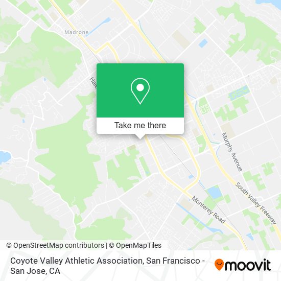 Mapa de Coyote Valley Athletic Association