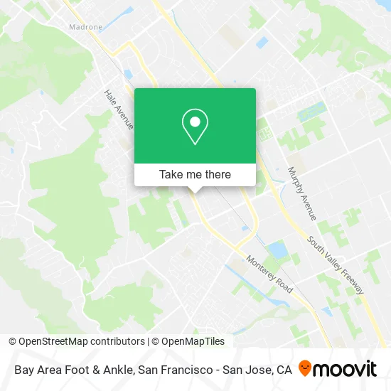 Bay Area Foot & Ankle map