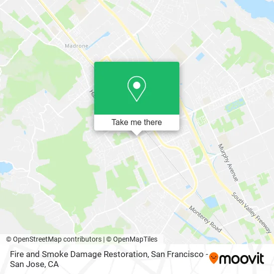 Fire and Smoke Damage Restoration map