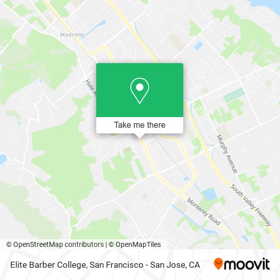 Mapa de Elite Barber College