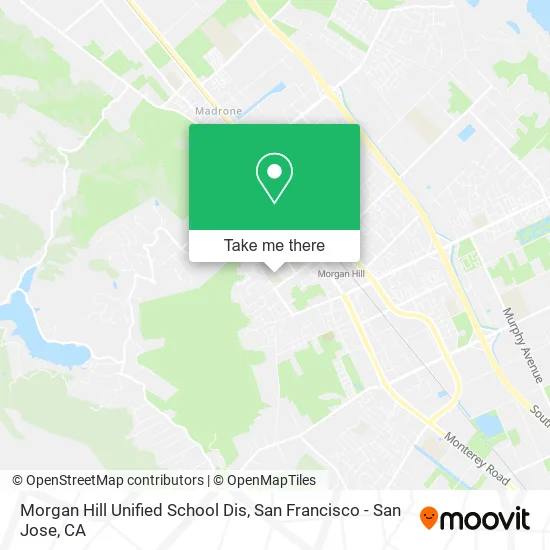 Mapa de Morgan Hill Unified School Dis