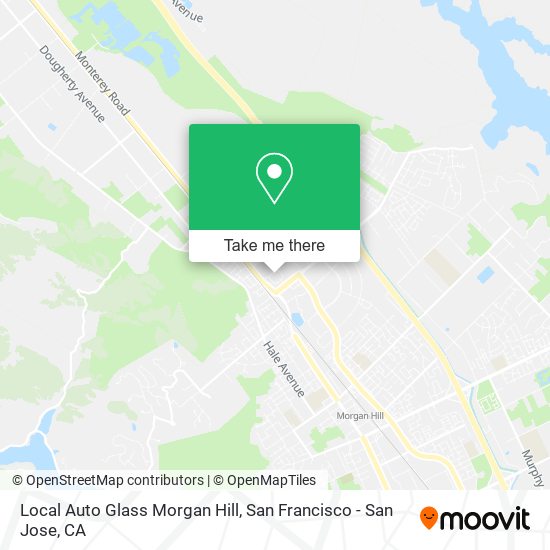 Local Auto Glass Morgan Hill map