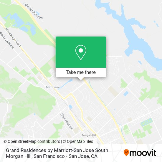 Mapa de Grand Residences by Marriott-San Jose South Morgan Hill