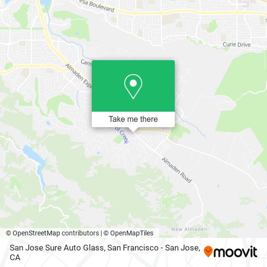 San Jose Sure Auto Glass map