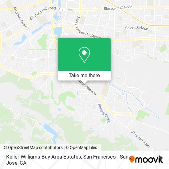 Keller Williams Bay Area Estates map