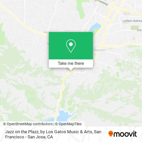 Mapa de Jazz on the Plazz, by Los Gatos Music & Arts