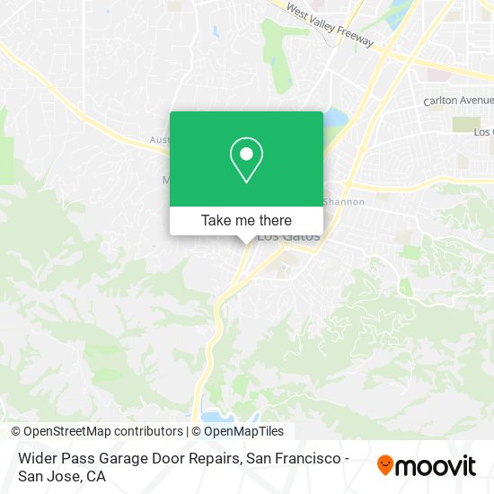 Mapa de Wider Pass Garage Door Repairs