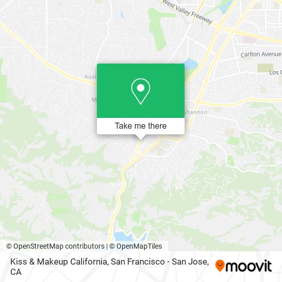 Kiss & Makeup California map