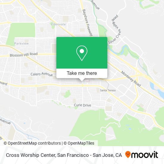 Cross Worship Center map