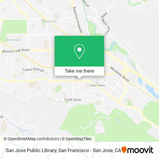 San Jose Public Library map